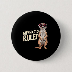 Meerkat Design For Men Women Kids Zoo Keeper Safar 6 Cm Round Badge