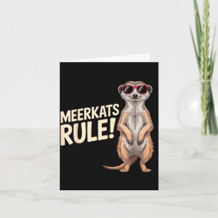 Meerkat Design For Men Women Kids Zoo Keeper Safar Card
