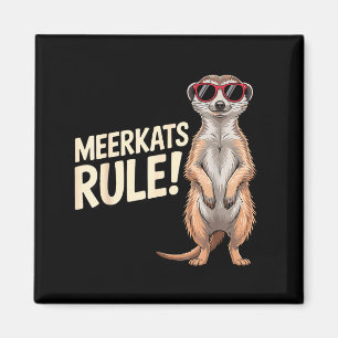 Meerkat Design For Men Women Kids Zoo Keeper Safar Magnet