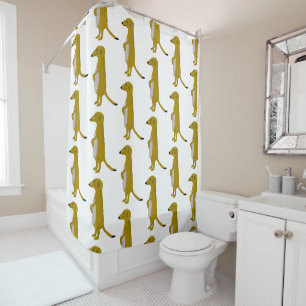 Meerkat Design Shower Curtain