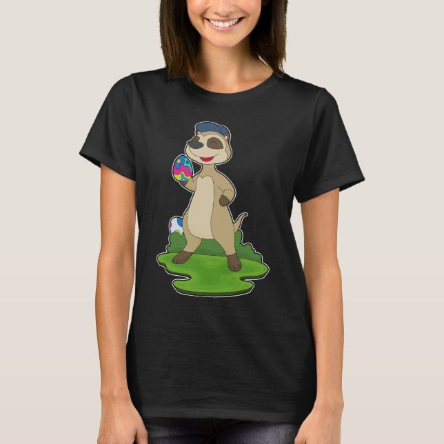 Meerkat Easter Easter eggs T-Shirt (Front)