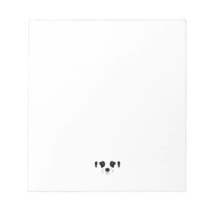 Meerkat face silhouette notepad