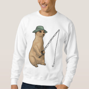 Meerkat Fishing Fisher Fishing rod Sweatshirt