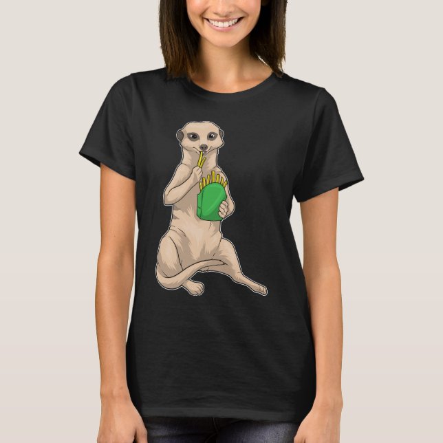 Meerkat French fries T-Shirt (Front)