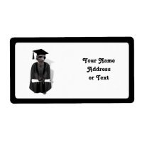 Meerkat Graduate W/Grey Gown & Black Sash