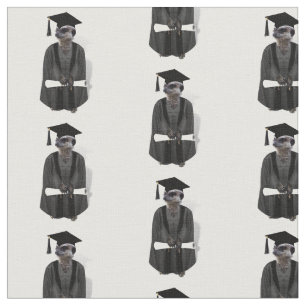 Meerkat Graduate with Diploma Fabric