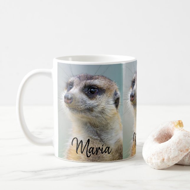 Meerkat Green Mug (With Donut)