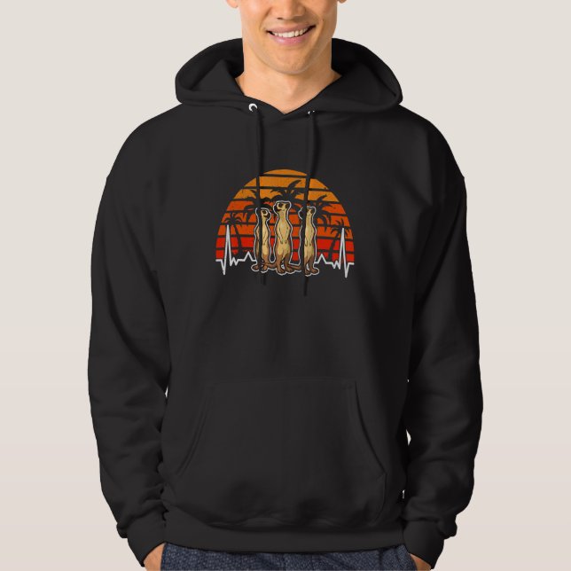 Meerkat Heartbeat Hoodie (Front)
