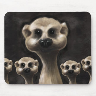 Meerkat illustration mouse mat