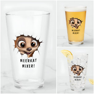 Meerkat In A Glass! Novelty For Meerkat Lover Glass