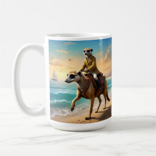 Meerkat Jockey On A Meerkat Horse, Coffee Mug