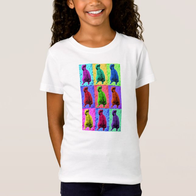Meerkat Looking Up Pop Art Popart Multi-Panel T-Shirt (Front)