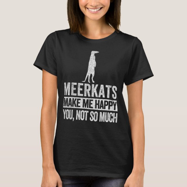 Meerkat   Meerkat Quote Retro T-Shirt (Front)