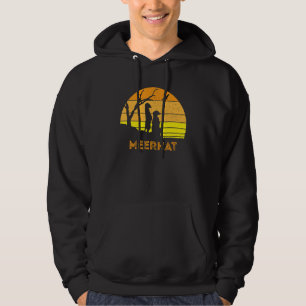 Meerkat Mongoose Kalahari Desert Sunset Safari Afr Hoodie