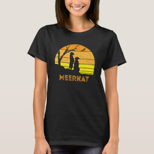 Meerkat Mongoose Kalahari Desert Sunset Safari Afr T-Shirt