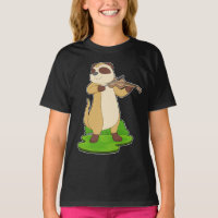Meerkat Musician Violin