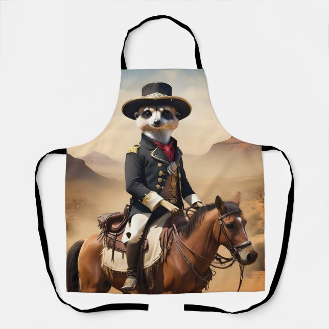 Meerkat On A Horse: Could Be The Lone Stranger Apron (Front)