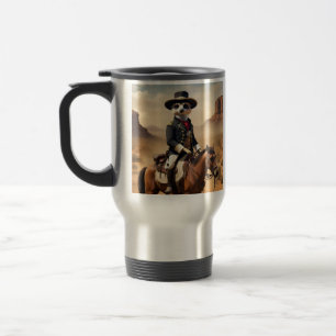 Meerkat On A Horse: Could Be The Lone Stranger Travel Mug