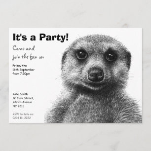 Meerkat Party Invitation