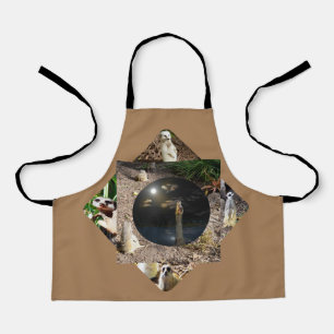 Meerkat Polygon, Kids Full Print Apron