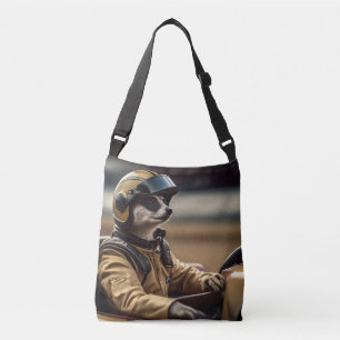Meerkat Professional Racing Car Driver, Crossbody Bag