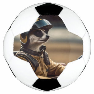 Meerkat Professional Racing Car Driver,  Soccer Ball