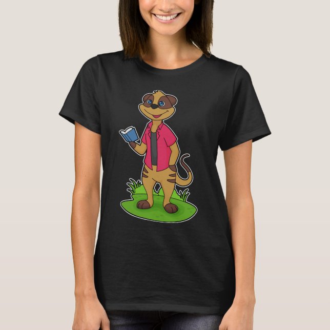 Meerkat Read Book T-Shirt (Front)
