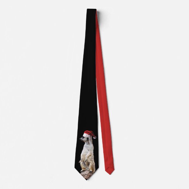 Meerkat Santa Claus Tie (Front)