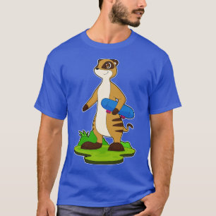 Meerkat Skater Skateboard T-Shirt