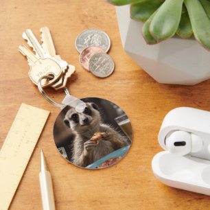 Meerkat Sneaky Lunchtime, Key Ring
