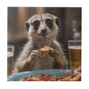 Meerkat Sneaky Lunchtime, Tile