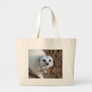 Meerkat Snow White, Large Tote Bag