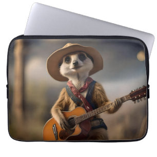 Meerkat Strumming A Country Lullaby,  Laptop Sleeve