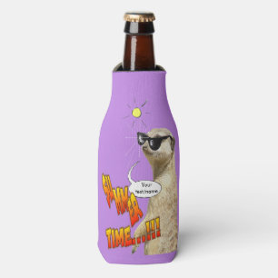 Meerkat Summer Time Customisable Bottle Cooler