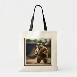 Meerkat Sumo Wrestler, Tote Bag