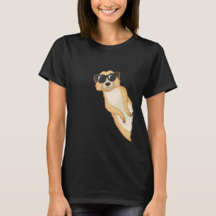 Meerkat Sunglasses Suricate Wild Exotic Zoo Animal T-Shirt