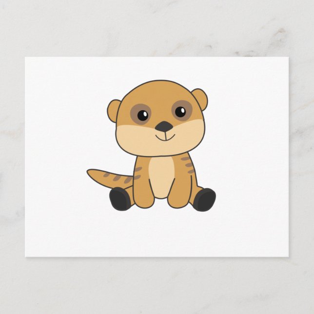 Meerkat Sweet Animals For Children Postcard (Front)