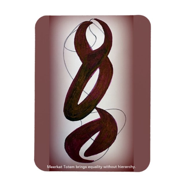 Meerkat Totem Magnet (Vertical)