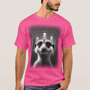 Meerkat Ufo Animal Selfie A Fun And Hilarious Patt T-Shirt