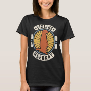 Meerkat Vintage Classic Retro 60s 70s Animal T-Shirt