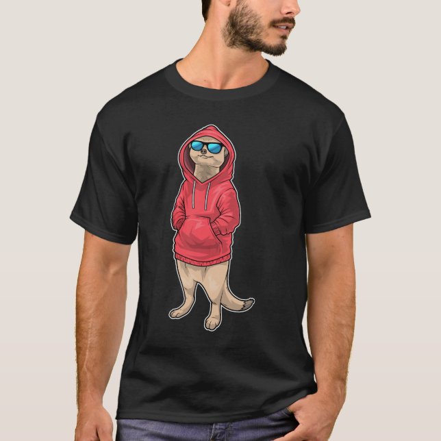 Meerkat Winter Sunglasses T-Shirt (Front)