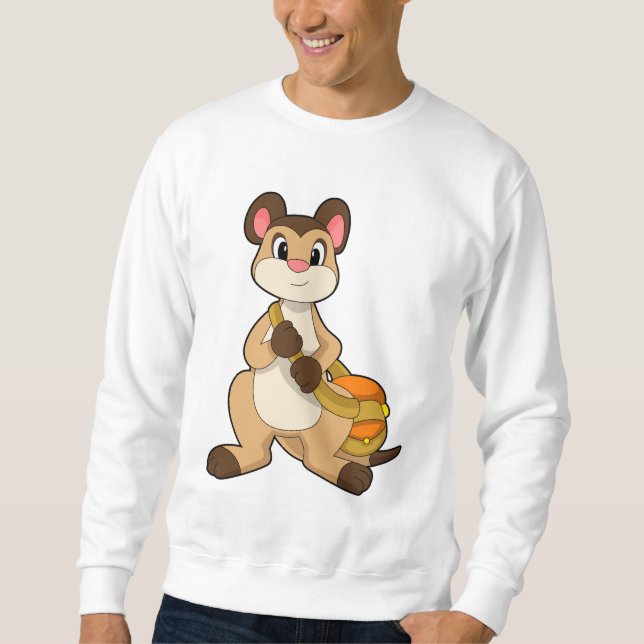 Meerkat with Bag Sweatshirt (Front)