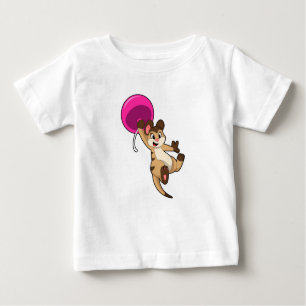 Meerkat with Balloon Baby T-Shirt