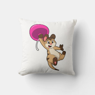 Meerkat with Balloon Cushion