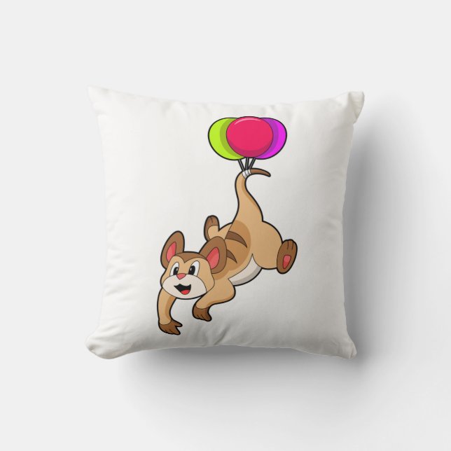 Meerkat with Balloon Cushion (Front)