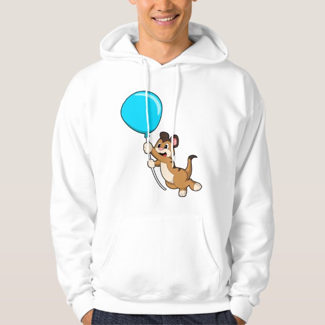 Meerkat with Balloon Hoodie (Front)