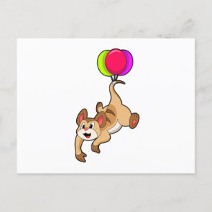 Meerkat with Balloon Postcard