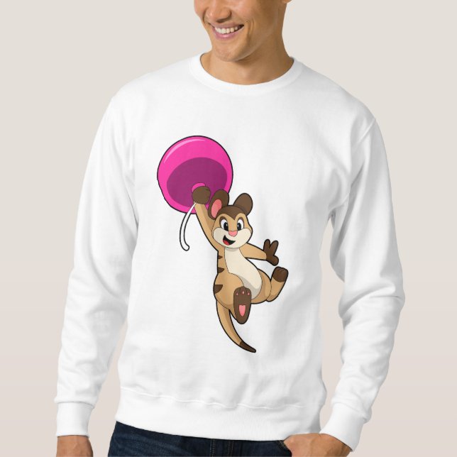 Meerkat with Balloon Sweatshirt (Front)