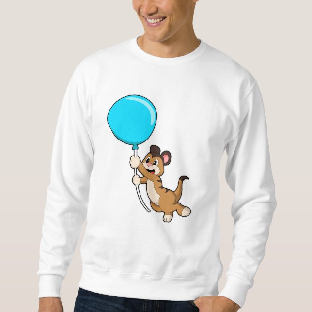 Meerkat with Balloon Sweatshirt (Front)