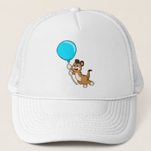 Meerkat with Balloon Trucker Hat